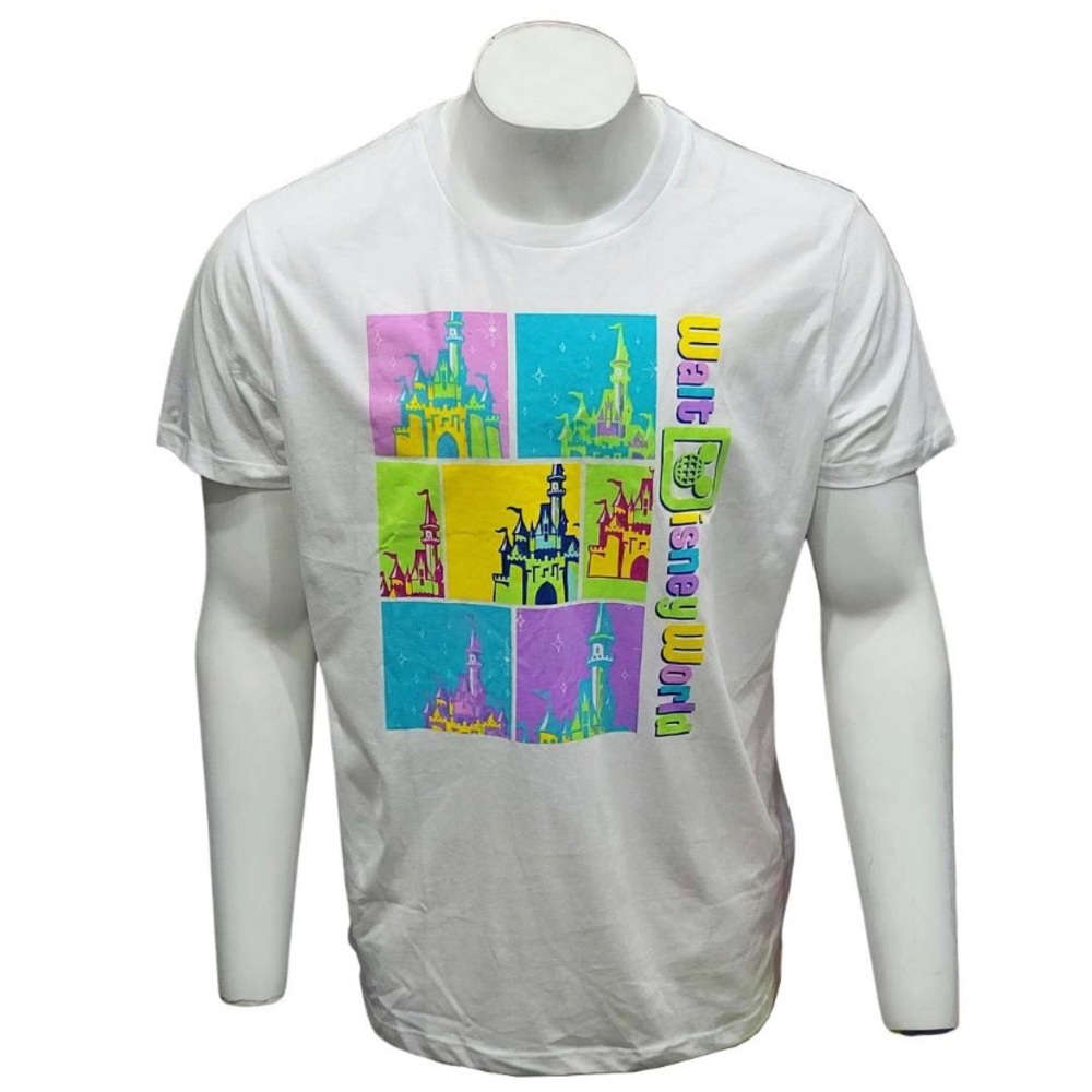 Walt Disney World Pop Art Cinderella Castle Tee Shirt